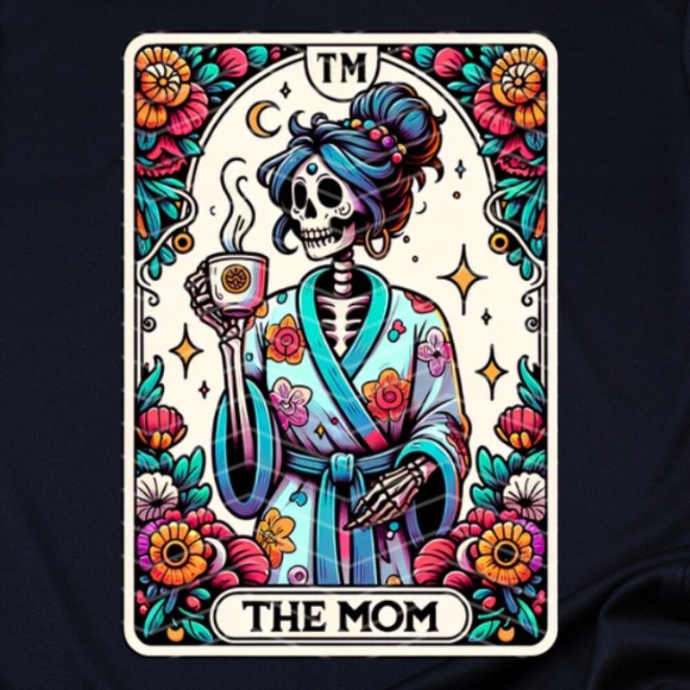 The Mom Tarot Card Rhinestone Graphic Tee, Mother Gift Ideas, Funny Mother Shirt - Picture 3 of 3